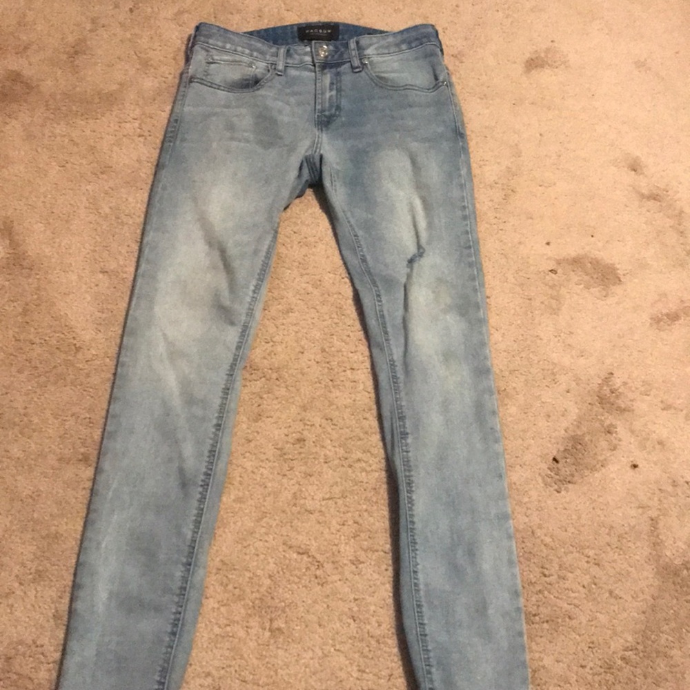 Brand new Blue skinny distressed PacSun jeans